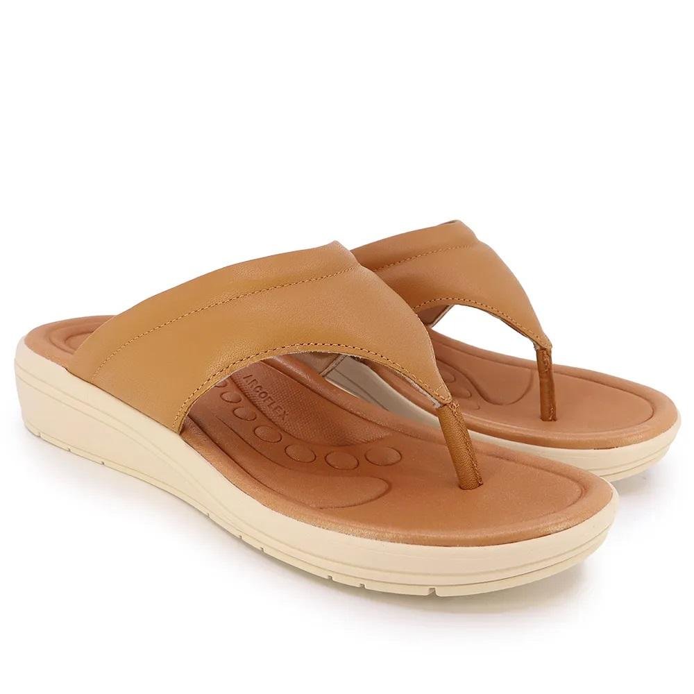 Tamanco Feminino Fascite Plantar Usaflex AK0502002 Camel Camel 2