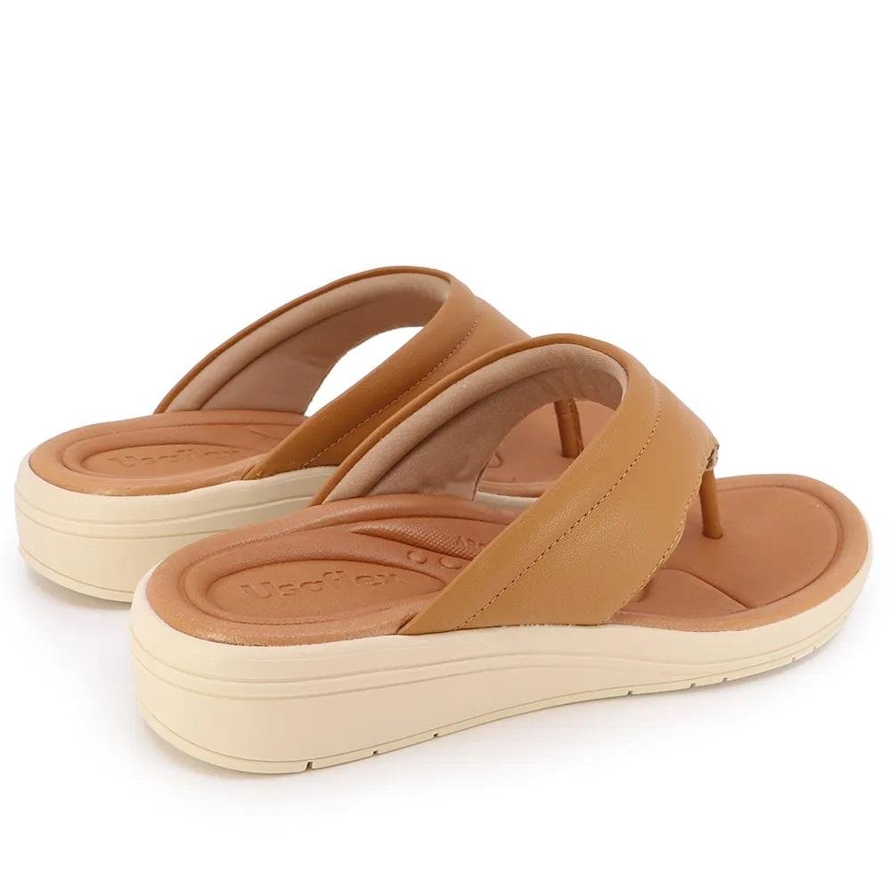 Tamanco Feminino Fascite Plantar Usaflex AK0502002 Camel Camel 3