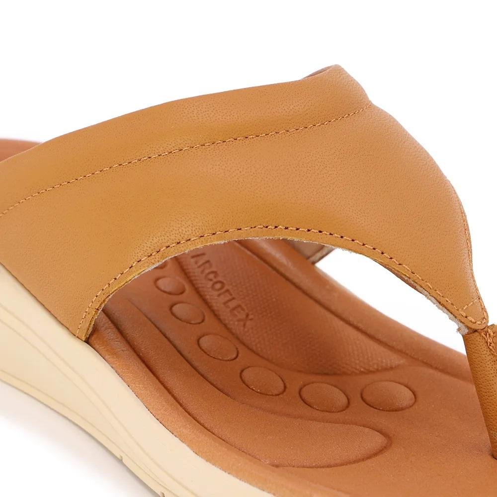 Tamanco Feminino Fascite Plantar Usaflex AK0502002 Camel Camel 4