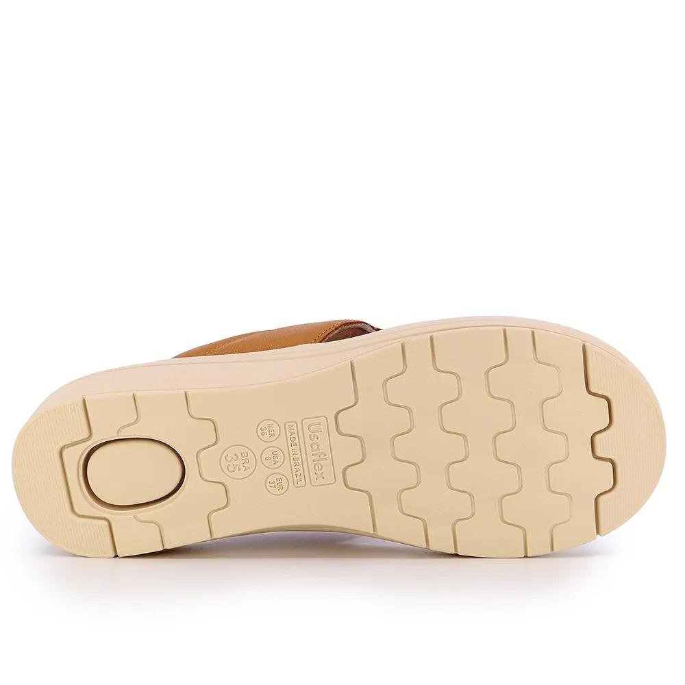 Tamanco Feminino Fascite Plantar Usaflex AK0502002 Camel Camel 5