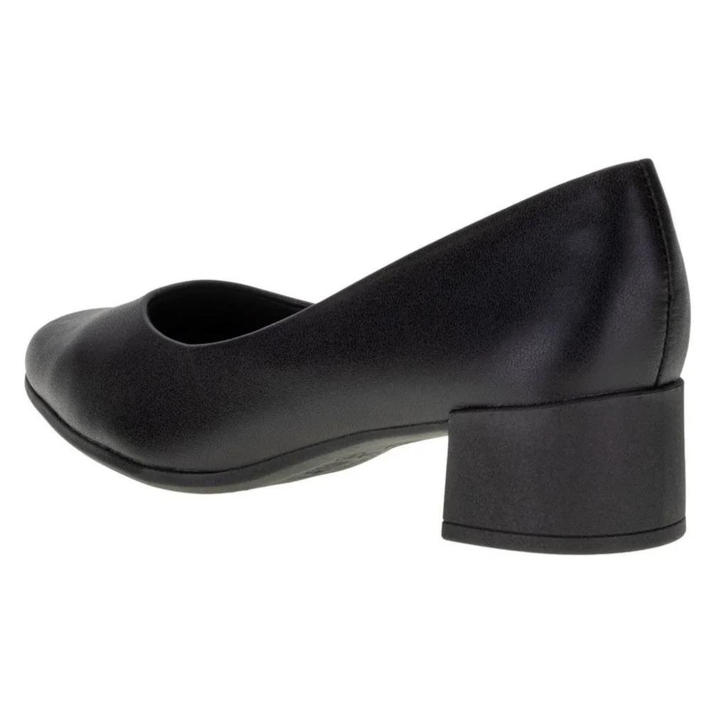 Sapato Scarpin Feminino Couro Usaflex AJ0104001 Preto Preto 2