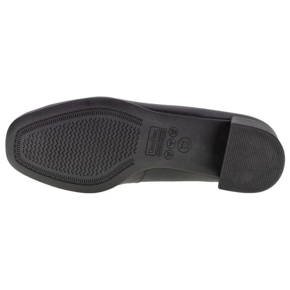 Sapato Scarpin Feminino Couro Usaflex AJ0104001 Preto Preto 4