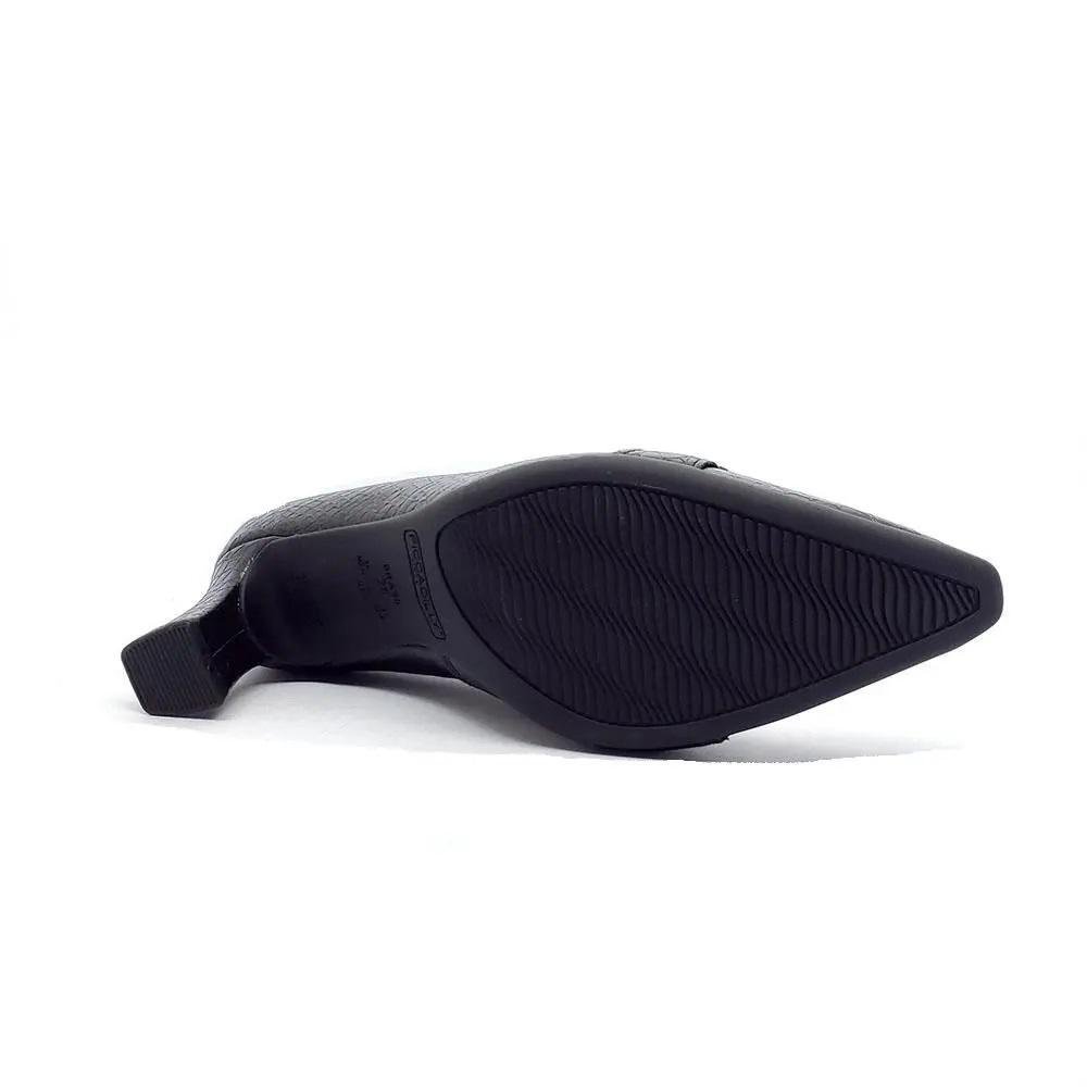 Sapato Scarpin Salto Taça Feminino Piccadilly 764003 Preto Preto 4