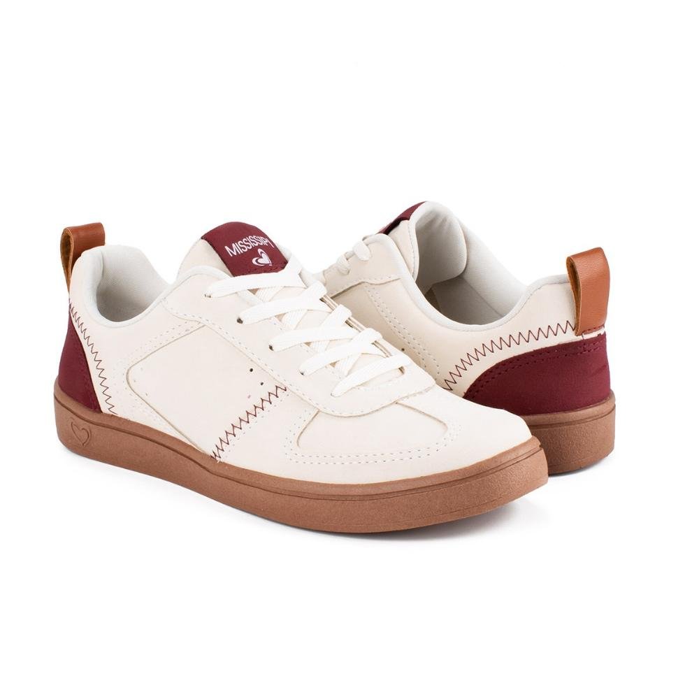 Tênis Feminino Mississipi MB153 Off White Off White 3