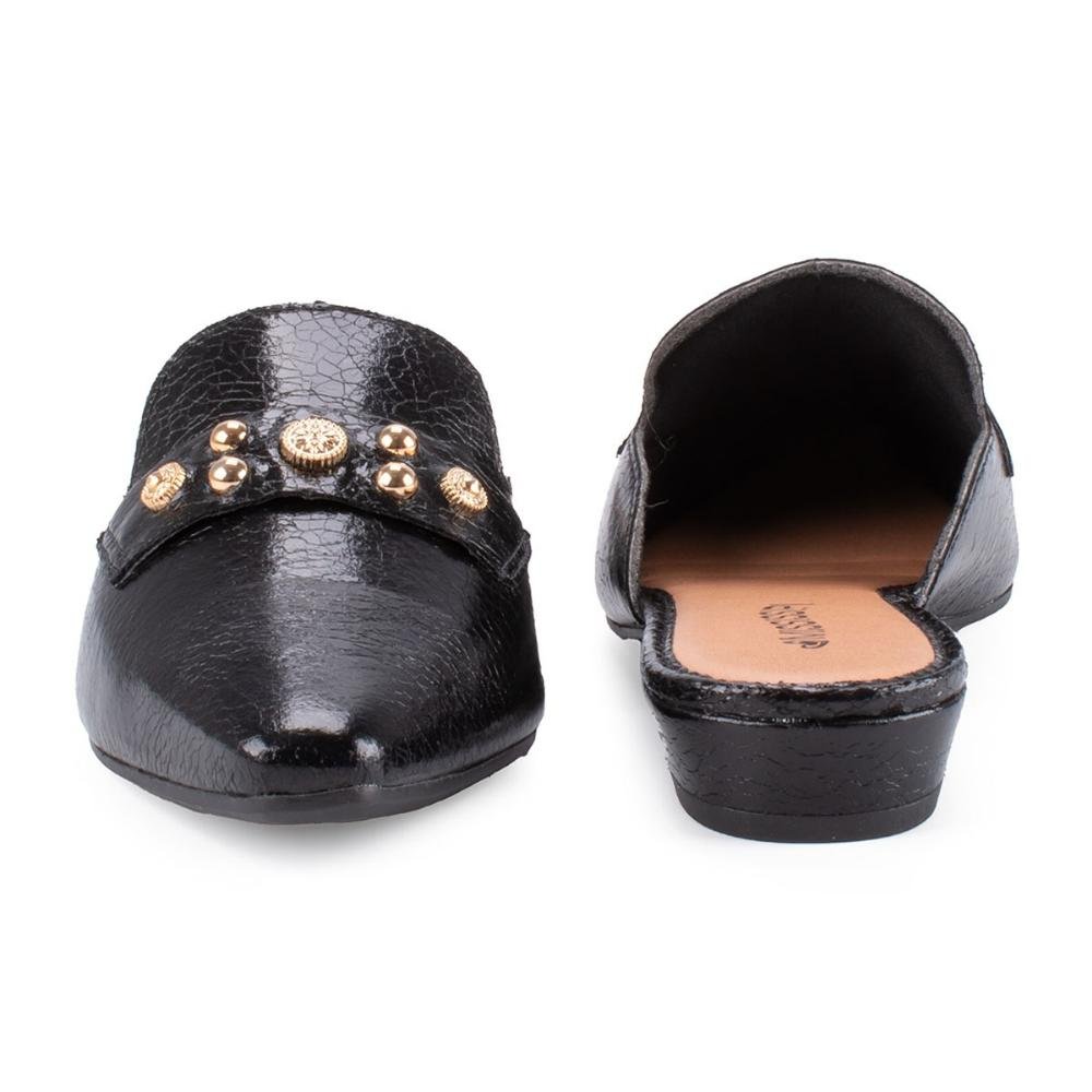 Sapato Mule Feminino Mississipi ME231 Preto Preto 4