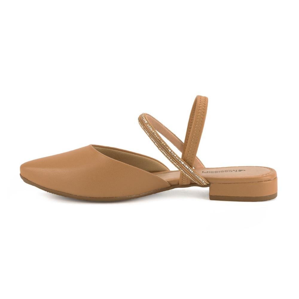 Sapatilha Slickback Feminino mississipi MB553 Bege Bege 2