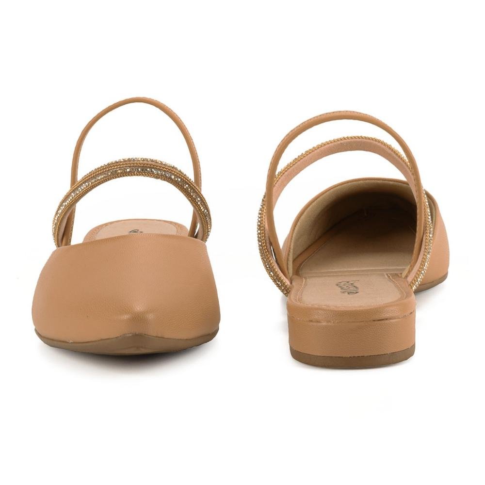 Sapatilha Slickback Feminino mississipi MB553 Bege Bege 4