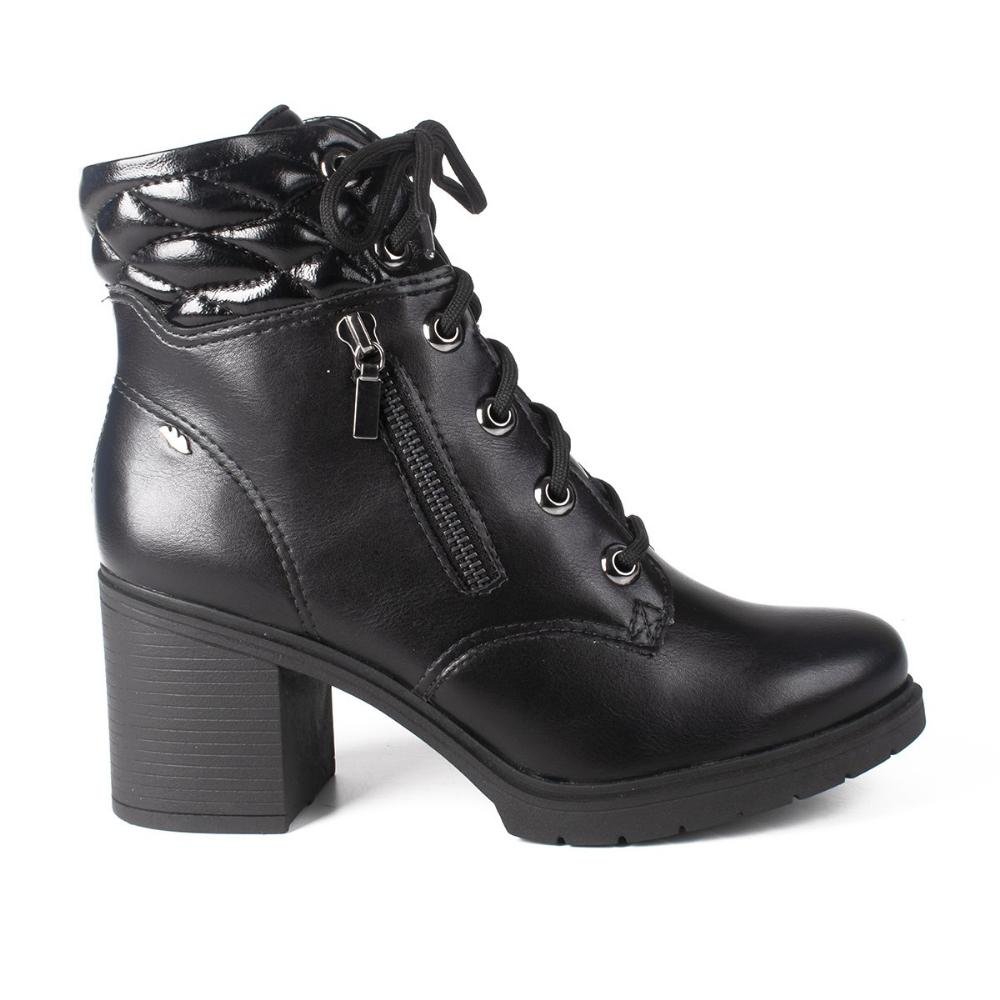 Coturno feminino Dakota DA762 Preto Preto
