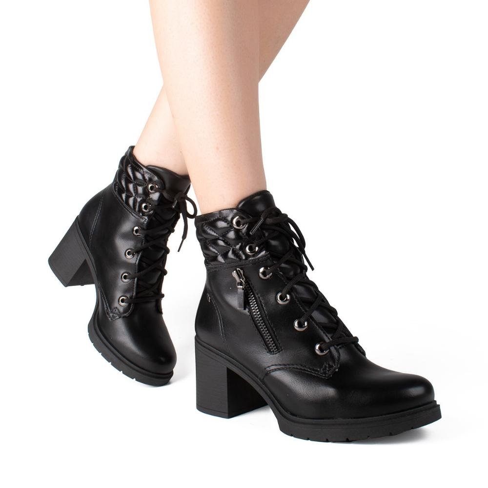 Coturno feminino Dakota DA762 Preto Preto 6