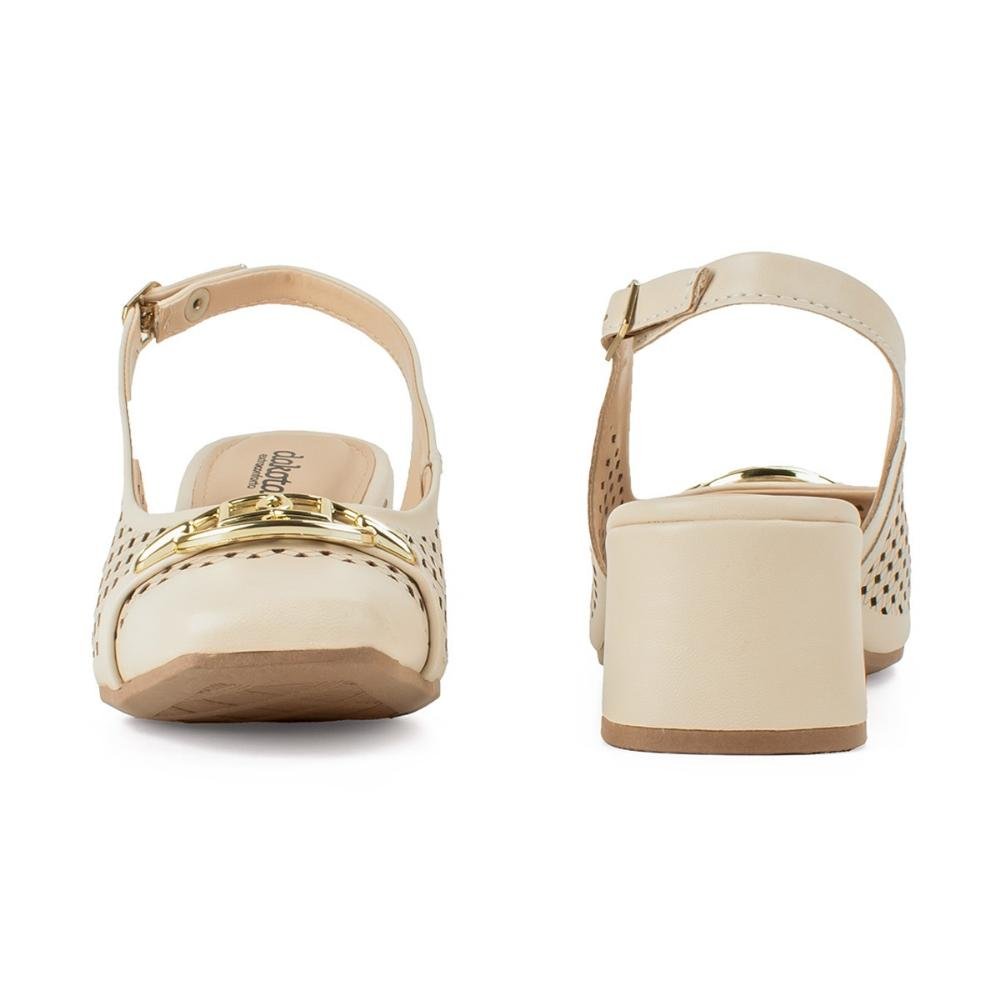 Sapato Slickback feminino Dakota D0082 Bege Bege 4