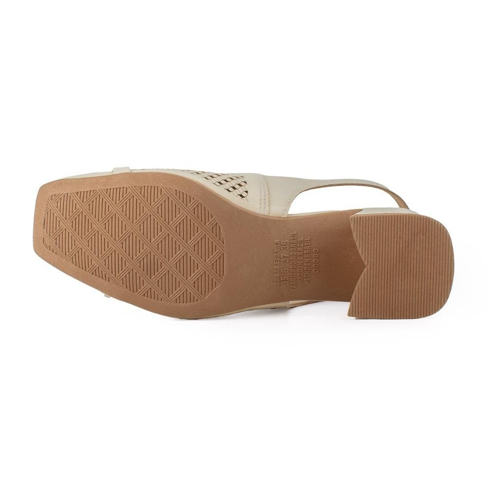 Sapato Slickback feminino Dakota D0082 Bege Bege 5