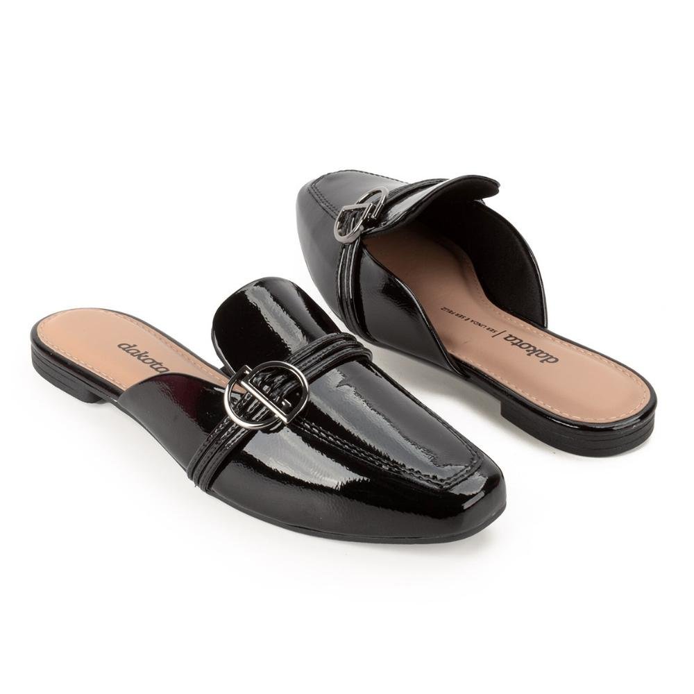 Mule feminino Dakota D0232 Preto Preto 3