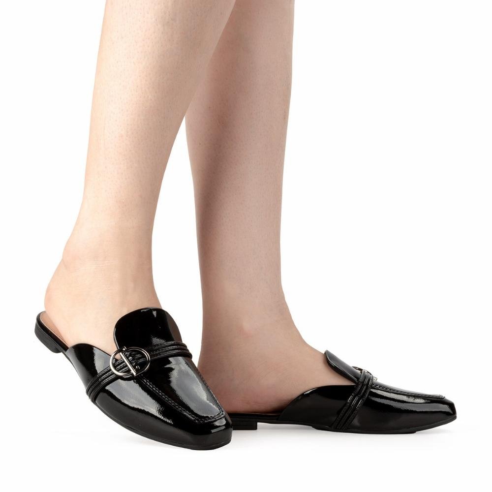 Mule feminino Dakota D0232 Preto Preto 6