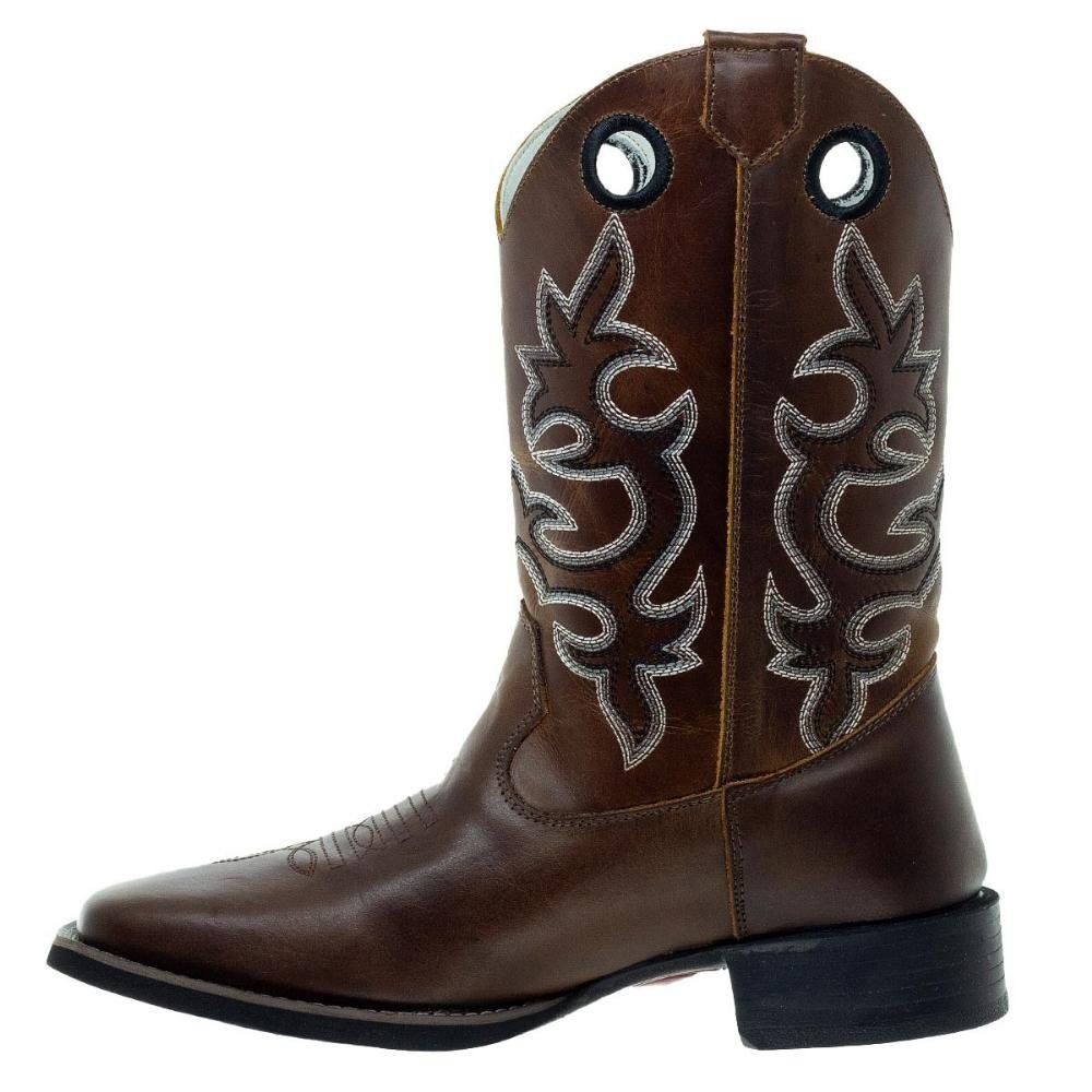 Bota Texana Masculina Big Bull Boots 900-321 B Marrom Marrom 2