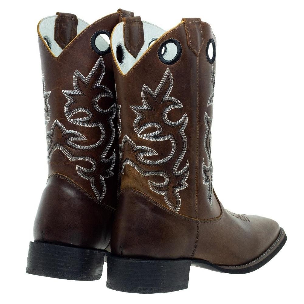 Bota Texana Masculina Big Bull Boots 900-321 B Marrom Marrom 3