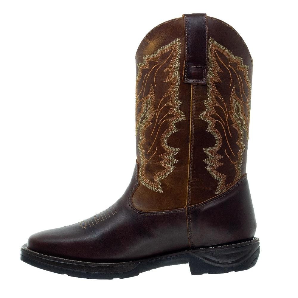 Bota Texana Masculina Big Bull Boots 900-322 E Marrom Marrom 2
