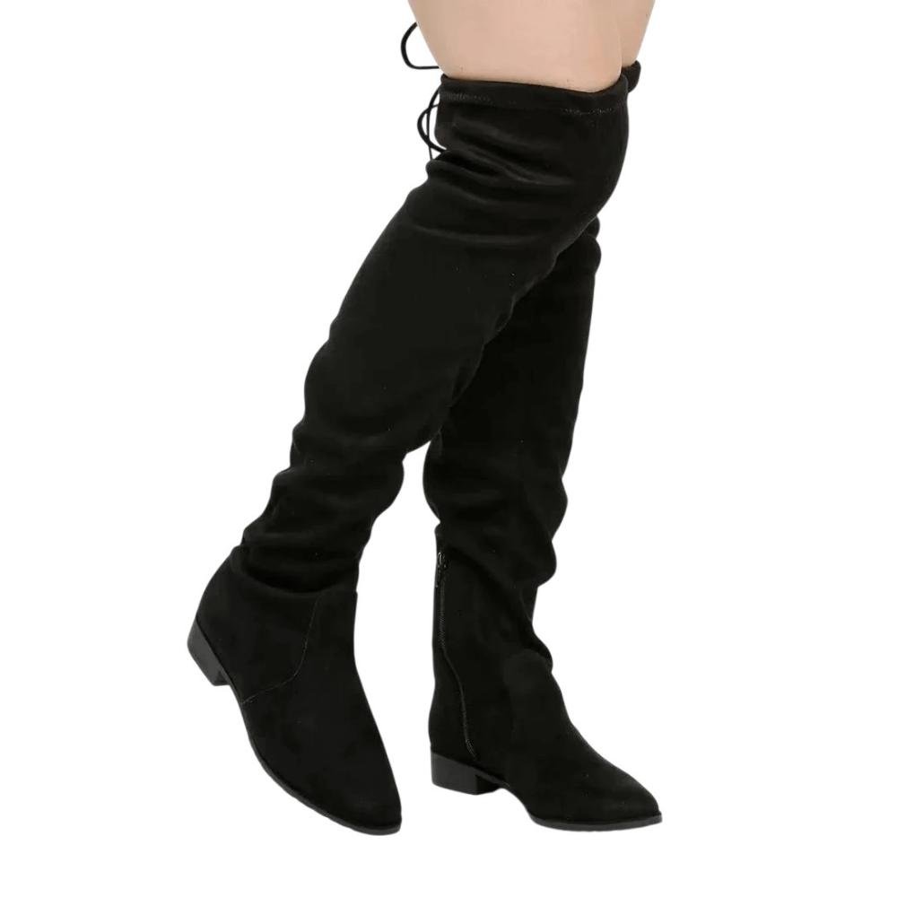 Bota Over The Knee feminino Renata Mello 817374910 Preto Preto 4