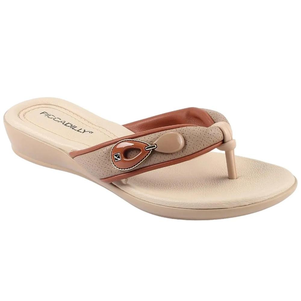 Tamanco Feminino Piccadilly 5003722 Bege Bege 3