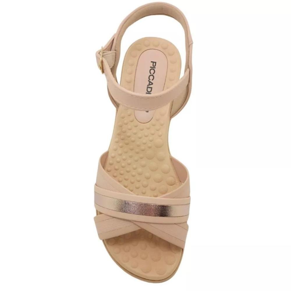 Sandália Rasteira Feminino Piccadilly 50035021 Bege Bege 3