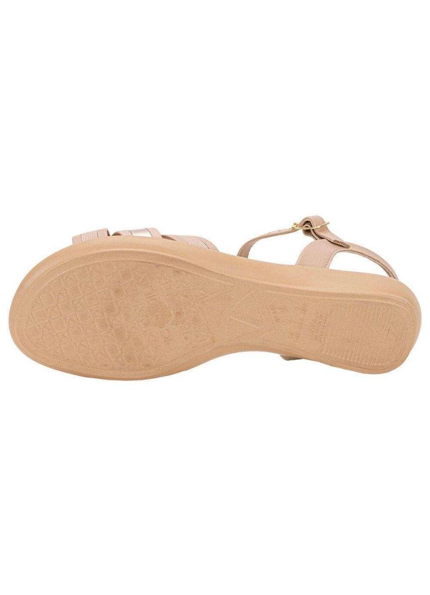Sandália Rasteira Feminino Piccadilly 50035021 Bege Bege 4