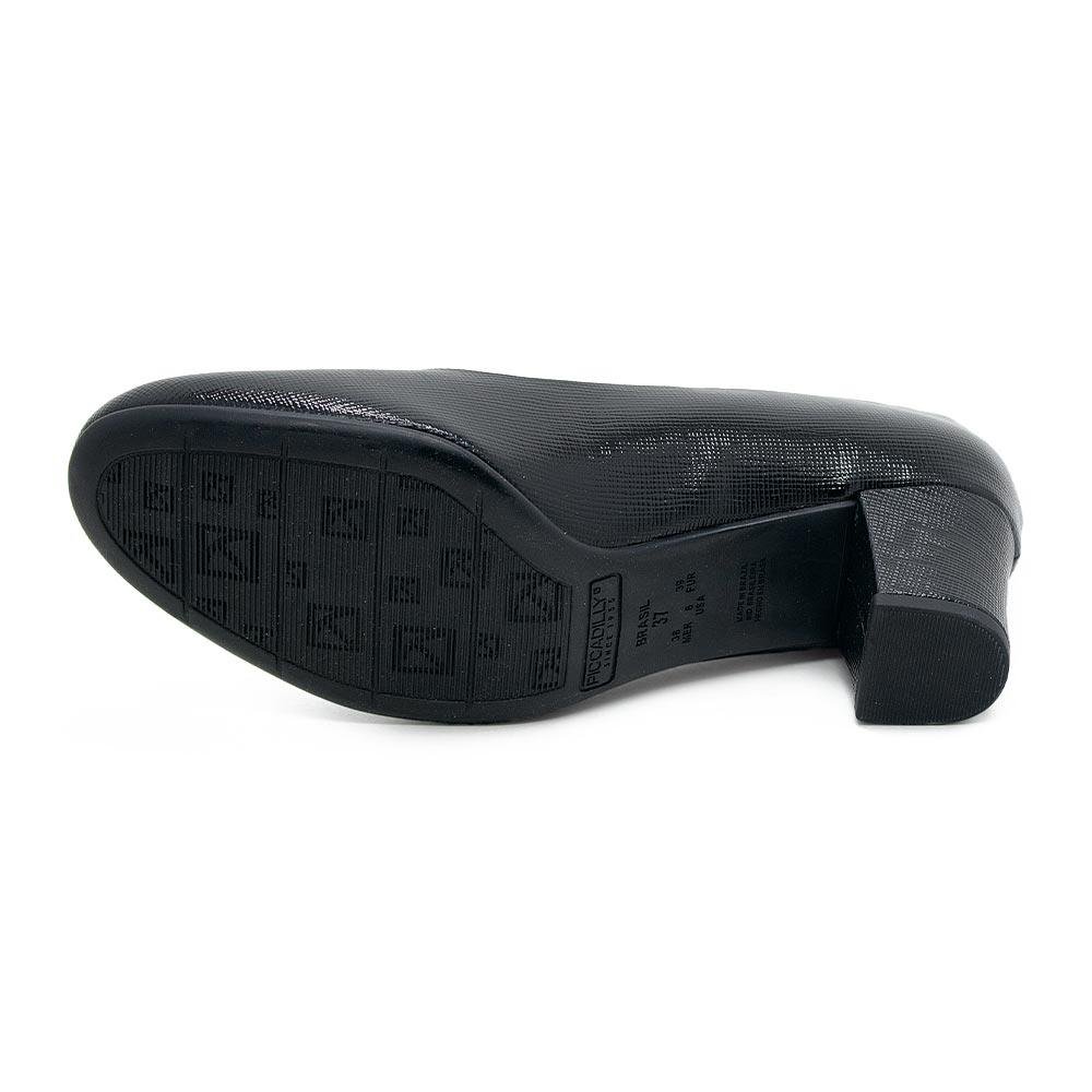 Sapato Feminino Salto Médio Piccadilly 110072 Preto Preto 4