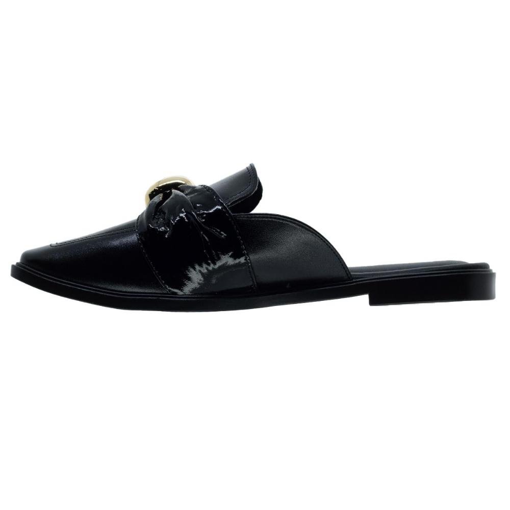 Sapato Feminino Mule Bebece T1118 Preto Preto 2