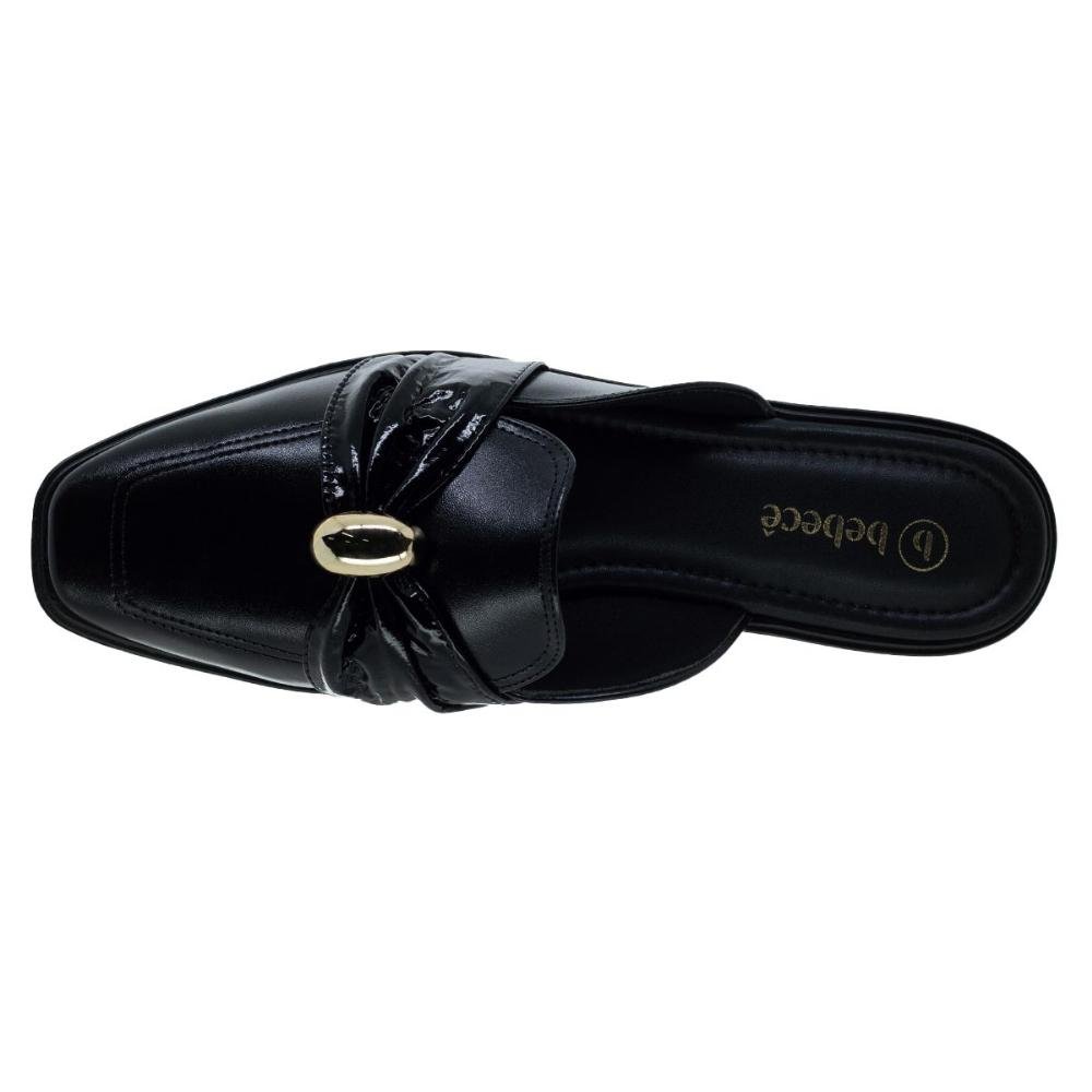 Sapato Feminino Mule Bebece T1118 Preto Preto 3