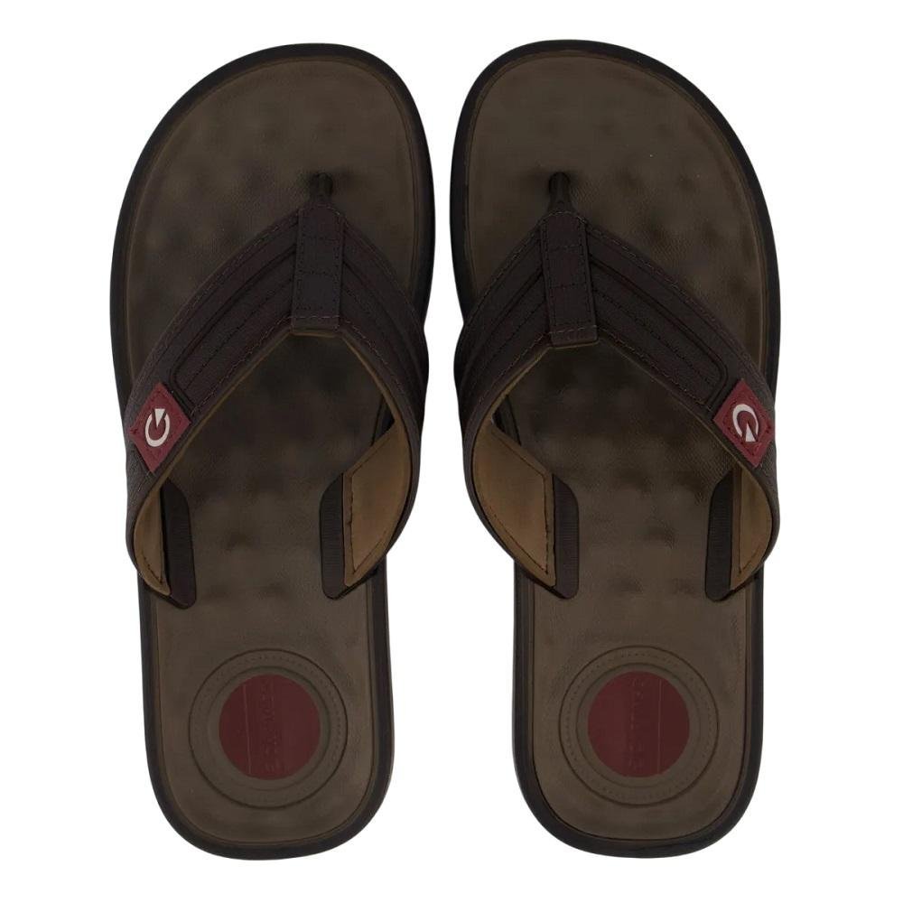 Chinelo Cartago Masculino Alabama Marrom Marrom 1