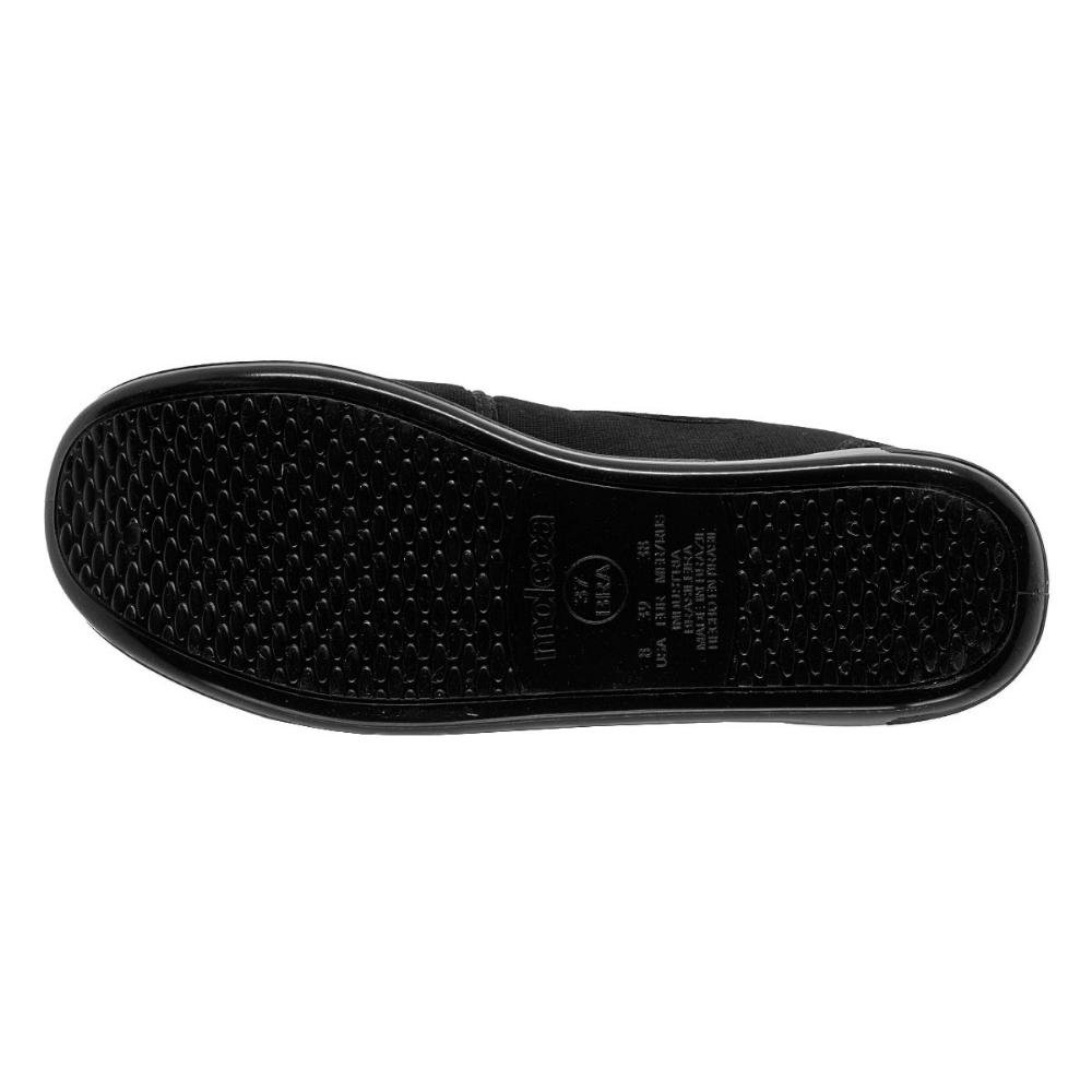 Sapatilha Feminina Moleca 520.59 Preto Preto 4