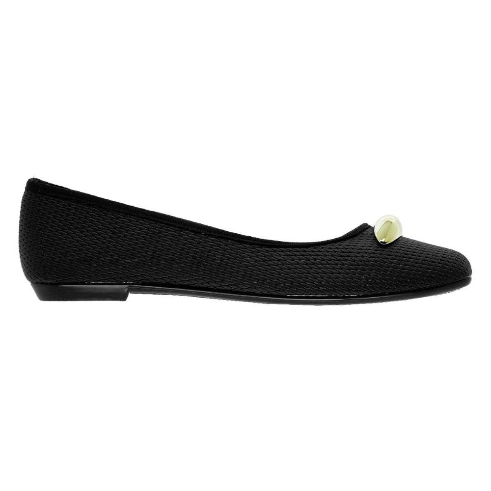 Sapatilha Feminina Moleca 5729.131 Preto Preto 1