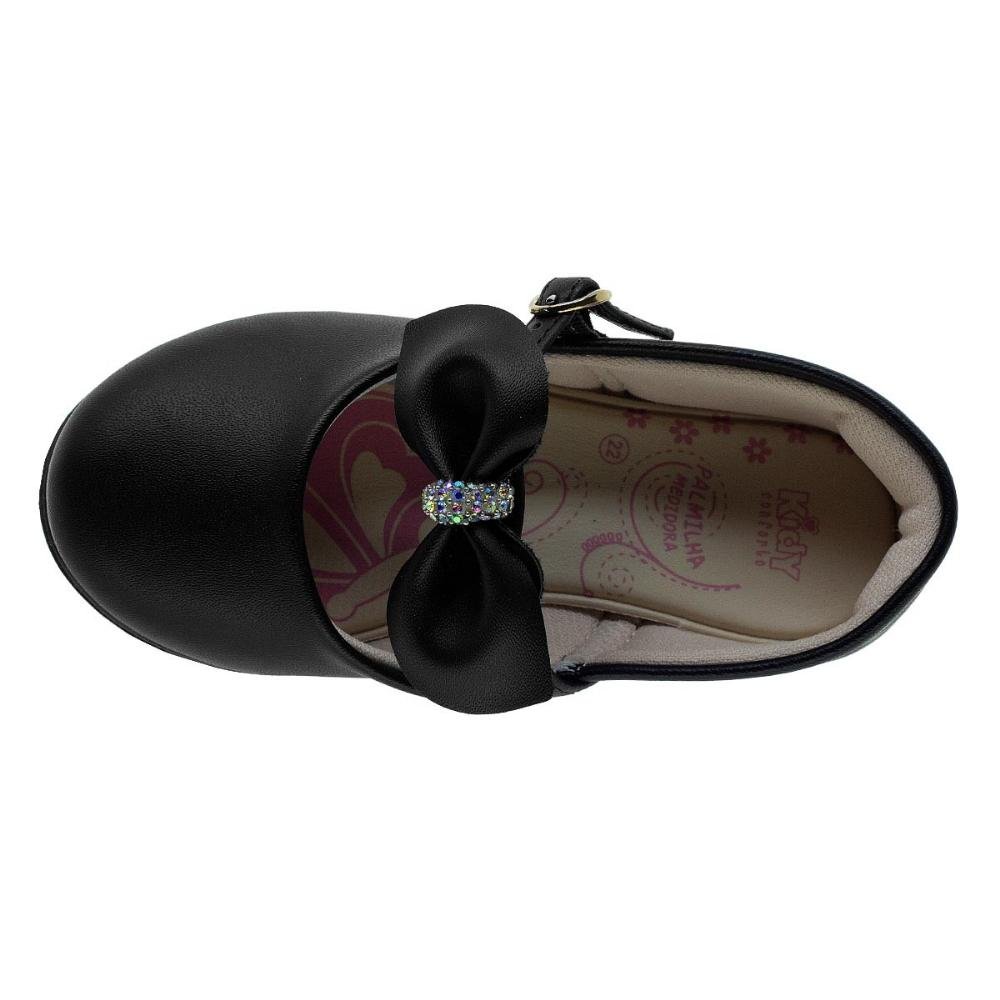 Sapatilha Infantil Menina Kidy 01504150007 Preto Preto 3