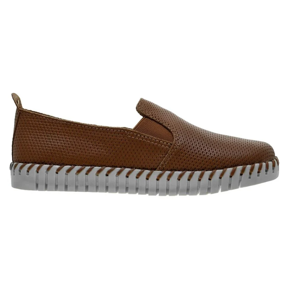 Tênis Slip On Feminino Bottero 369508 Couro Marrom Marrom