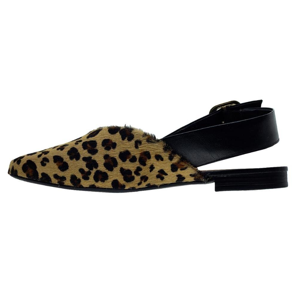 Sapato Feminino Slingback Bottero 309282 Preto Preto 2