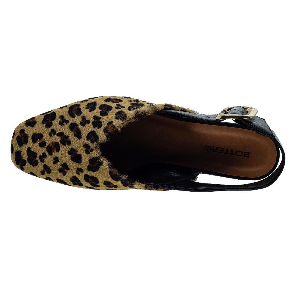 Sapato Feminino Slingback Bottero 309282 Preto Preto 3