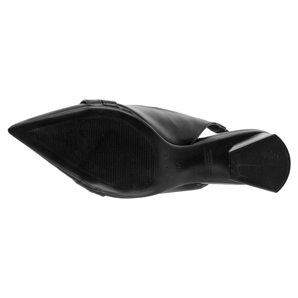 Sapato Feminino Salto Médio Slingback Bebecê T3838-536 Preto Preto 4