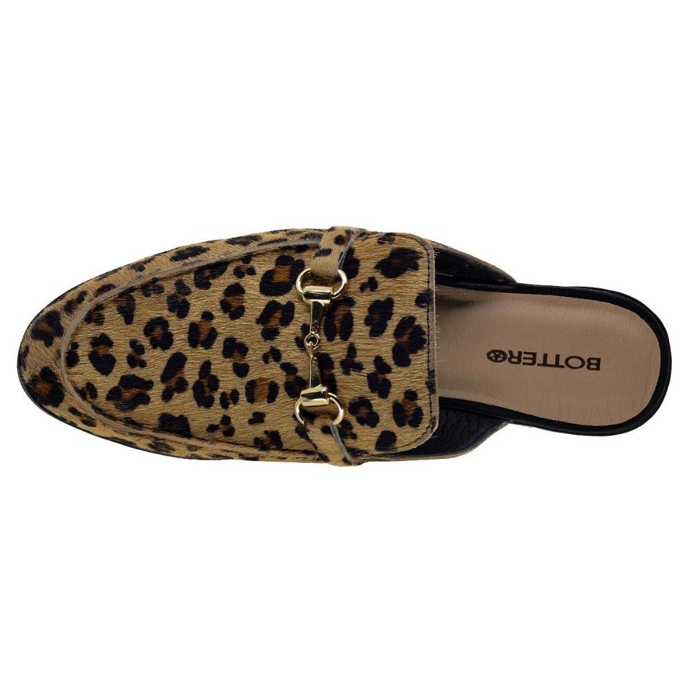 Mule Feminino Bottero 353407 Preto Onça 3