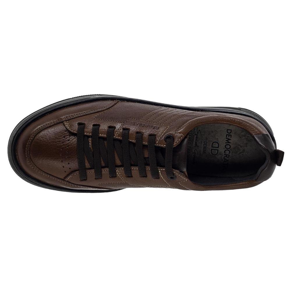 Sapatênis Masculino Democrata Dylan 640101 Marrom Marrom 3