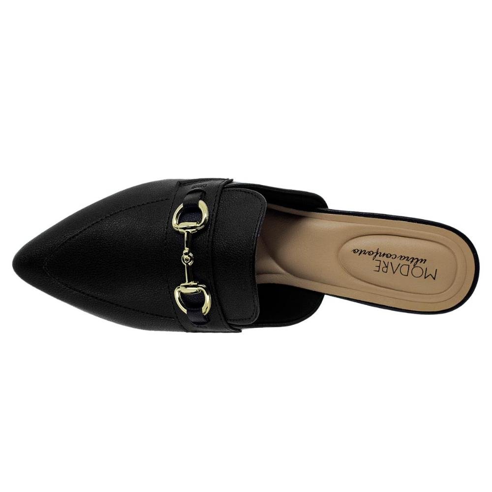 Mule Feminino Modare 7340.124 Preto Preto 3