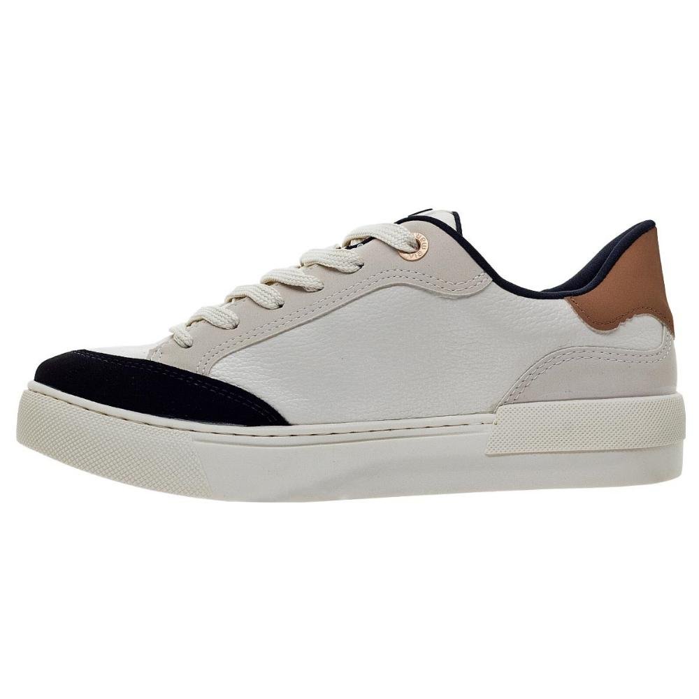 Tênis Casual Feminino Via Marte 122-014-05 Preto Branco/Preto 2