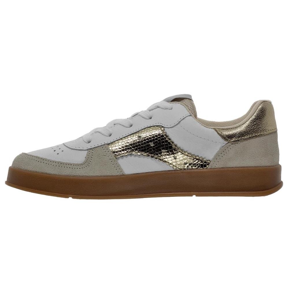 Tênis Casual Feminino Bottero 364909 Branco Branco/Dourado 2