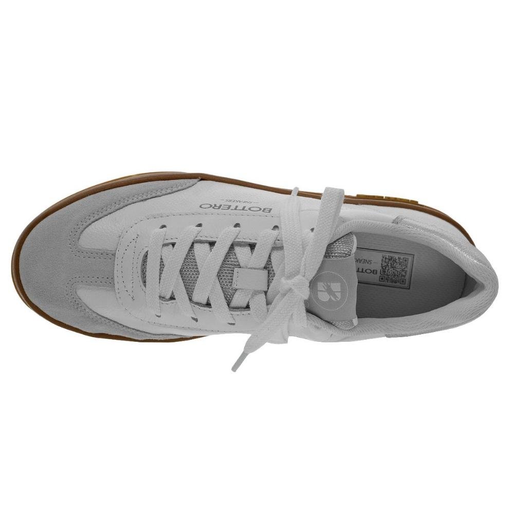 Tênis Casual Feminino Bottero 364905 Branco Branco 2