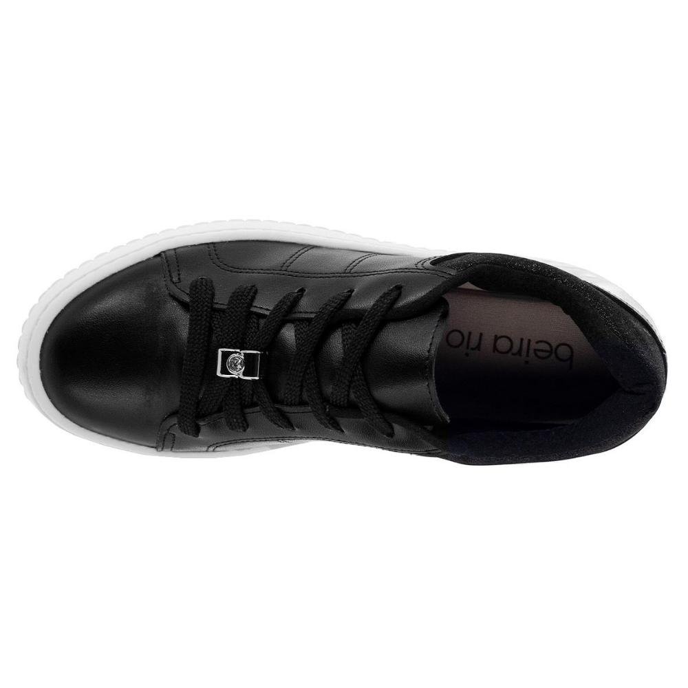 Tênis Casual Feminino Beira Rio 4316.102 Preto Preto 3