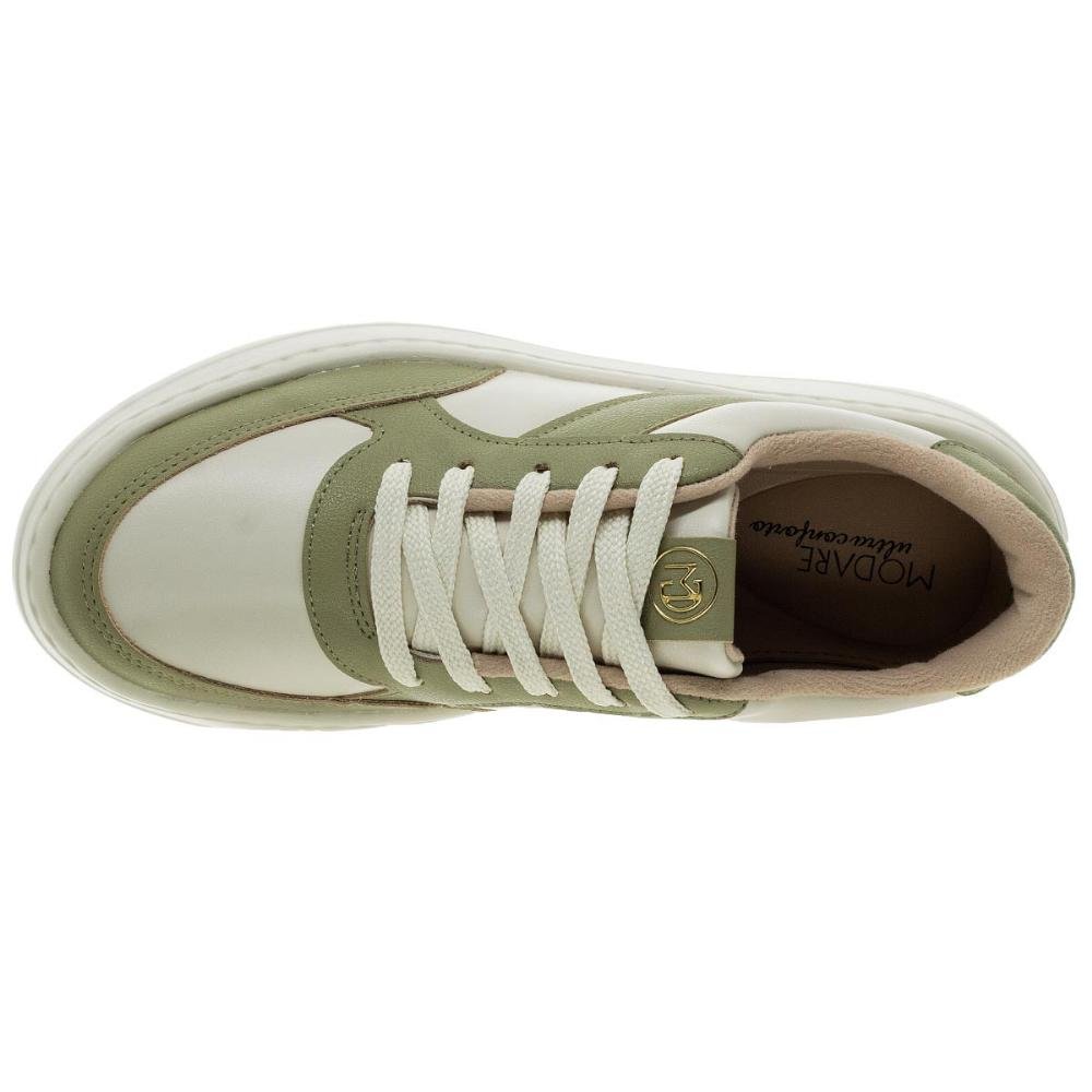 Tênis Casual Feminino Modare 7402.102 Offwhite Off White 3
