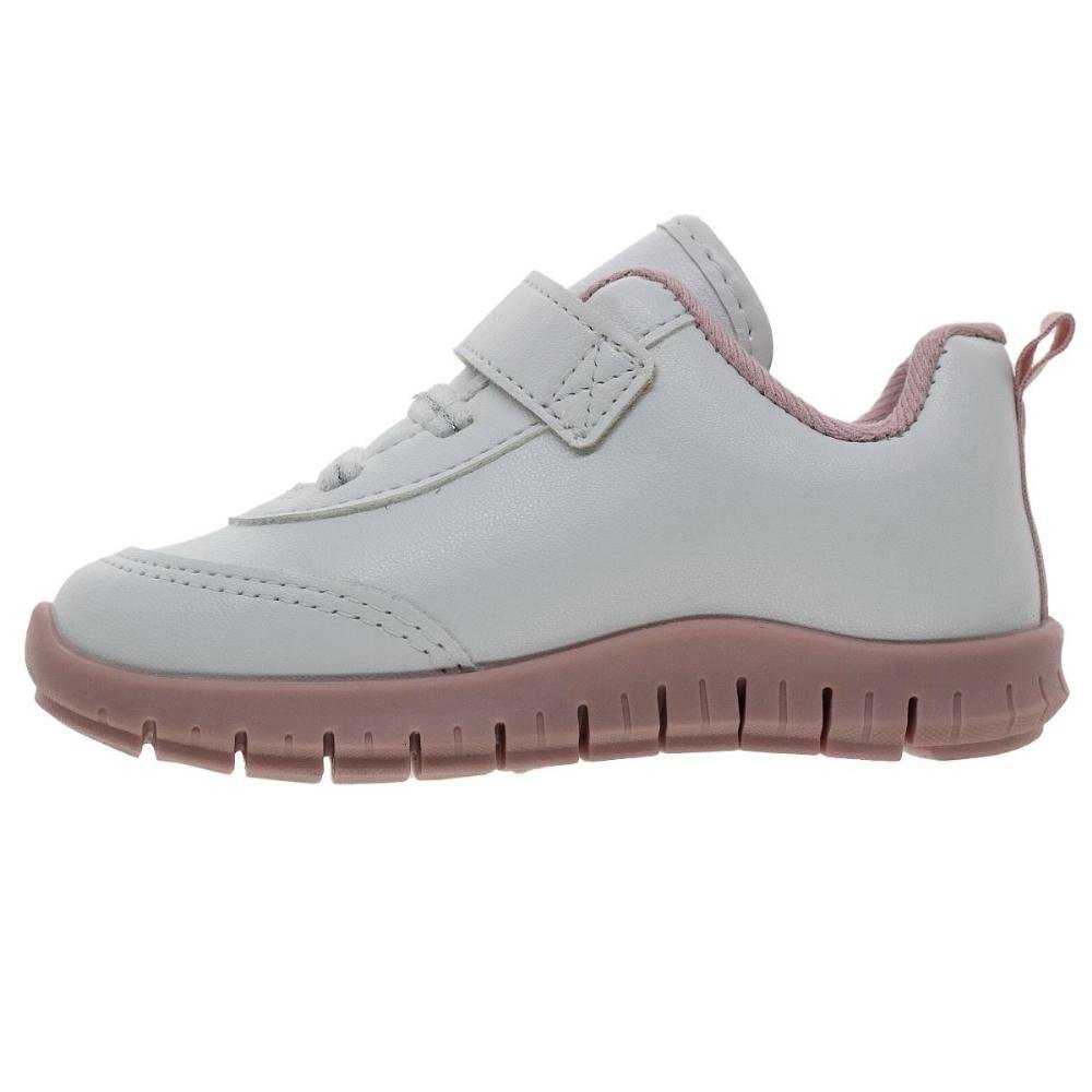 Tênis Casual Infantil Menina Molekinha 2736.104 Branco Branco 2