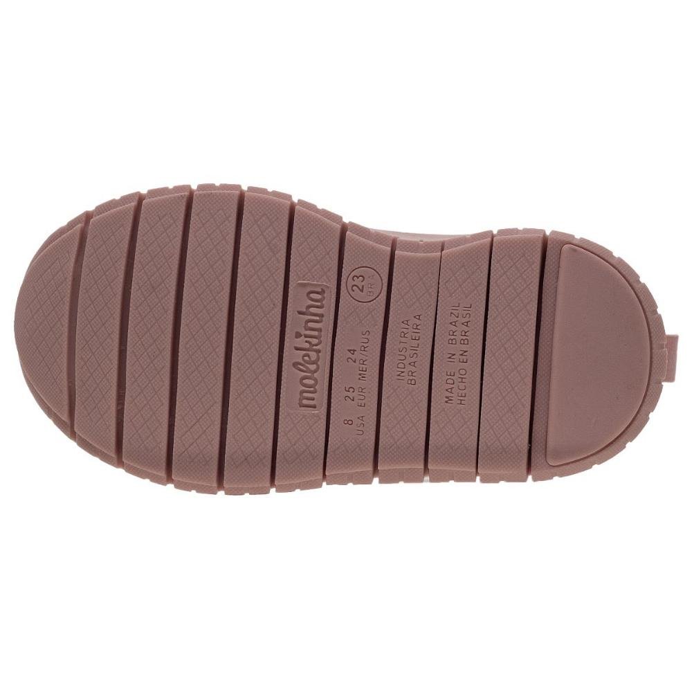 Tênis Casual Infantil Menina Molekinha 2736.104 Branco Branco 4