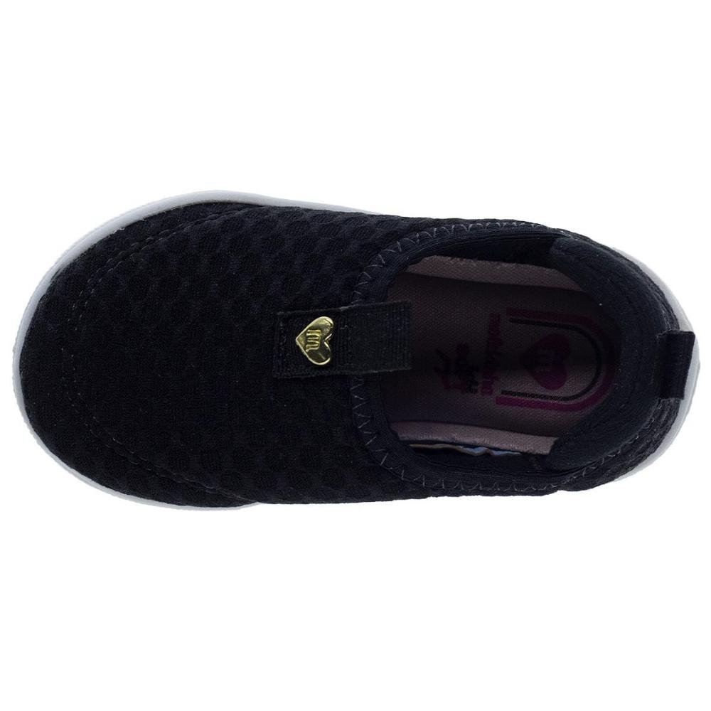 Tênis Casual Infantil Menina Molekinha 2118.570 Preto Preto 3