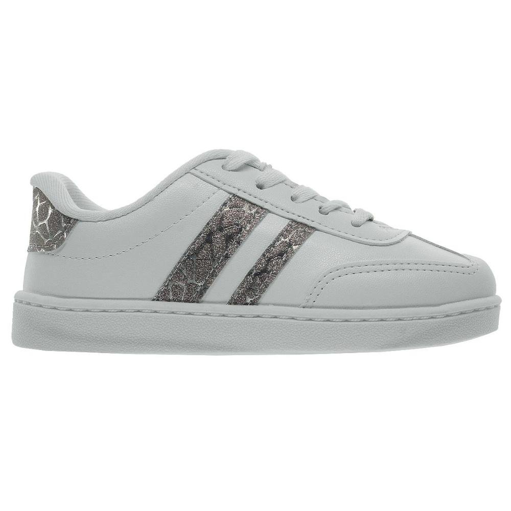 Tênis Casual Infantil Menina Molekinha 2574.108 Branco Branco 2