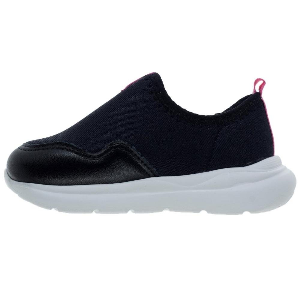Tênis Casual Infantil Menina Molekinha 2738.100 Preto Preto 2