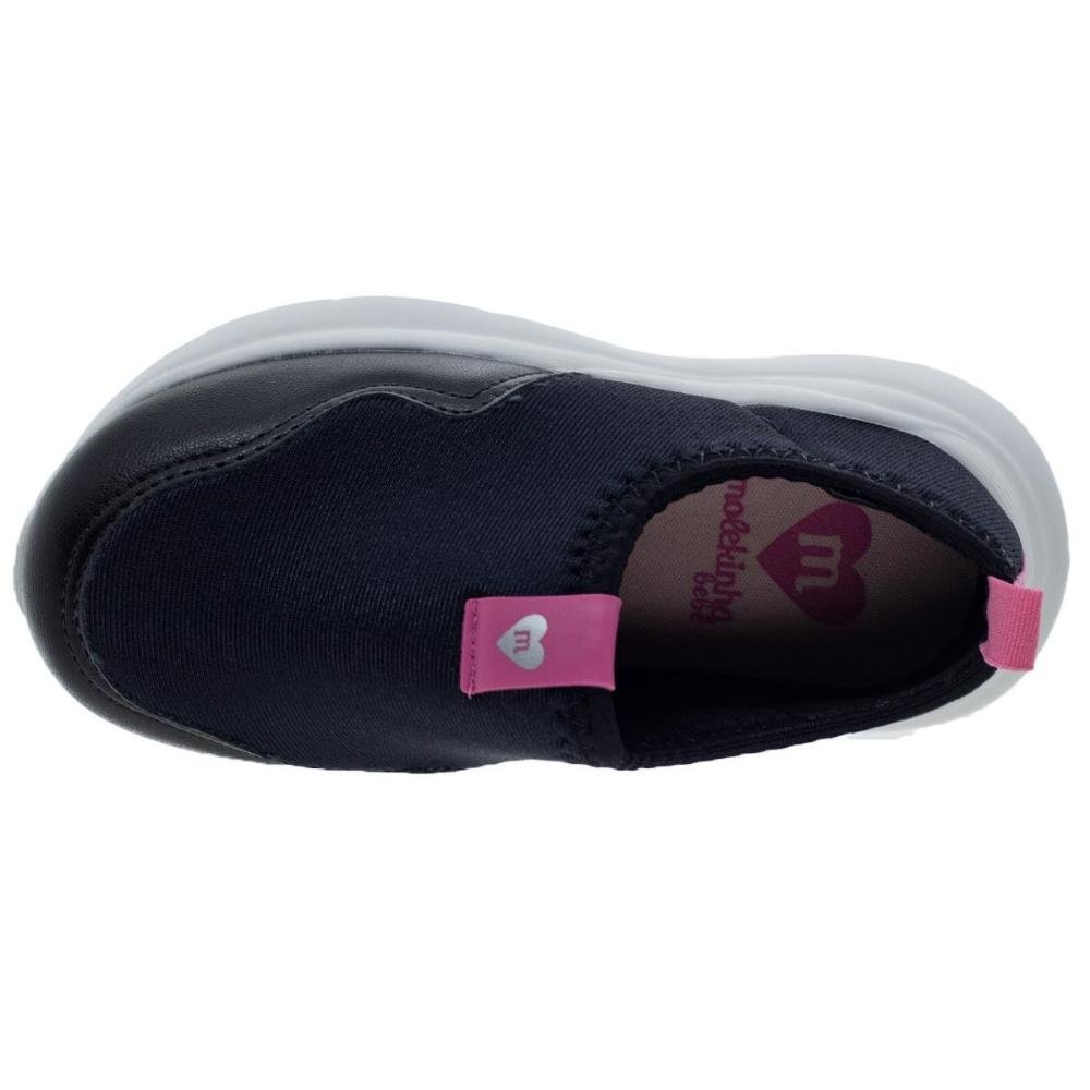 Tênis Casual Infantil Menina Molekinha 2738.100 Preto Preto 3