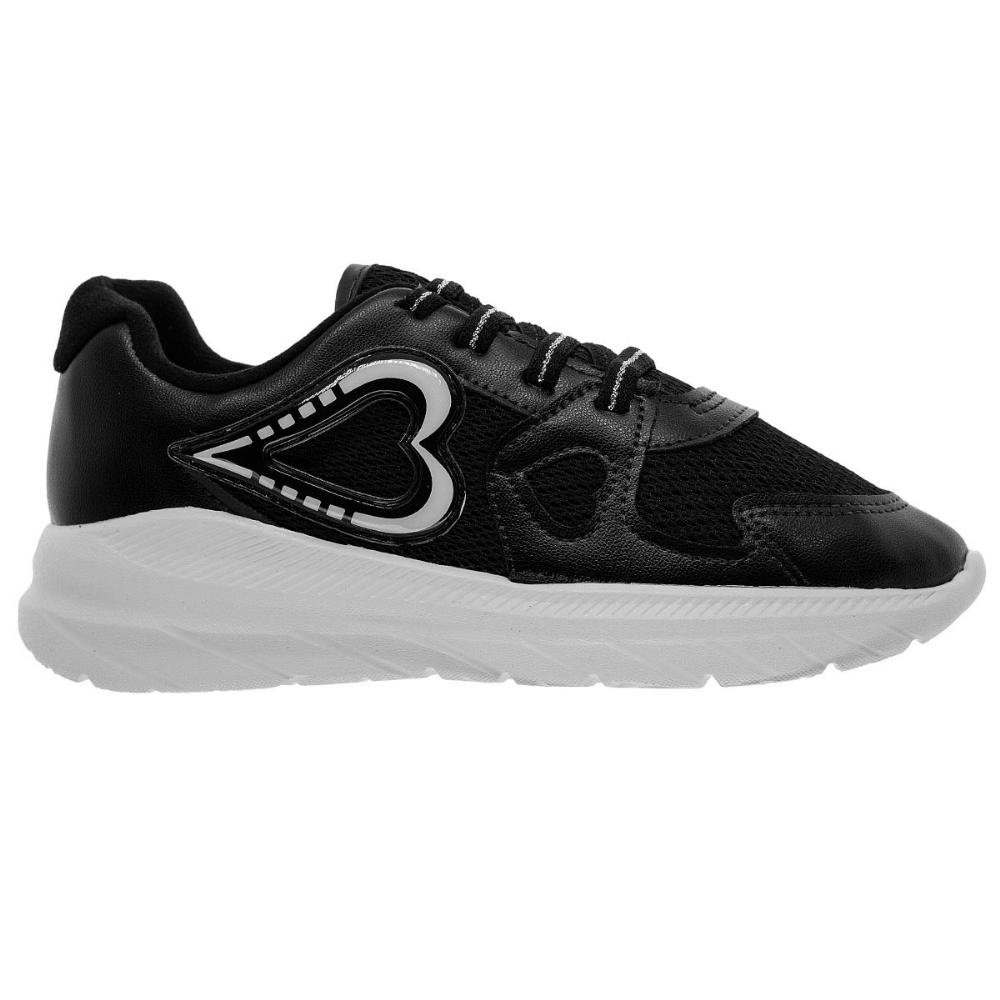 Tênis Casual Infantil Menina Molekinha 2584.102 Preto Preto 1